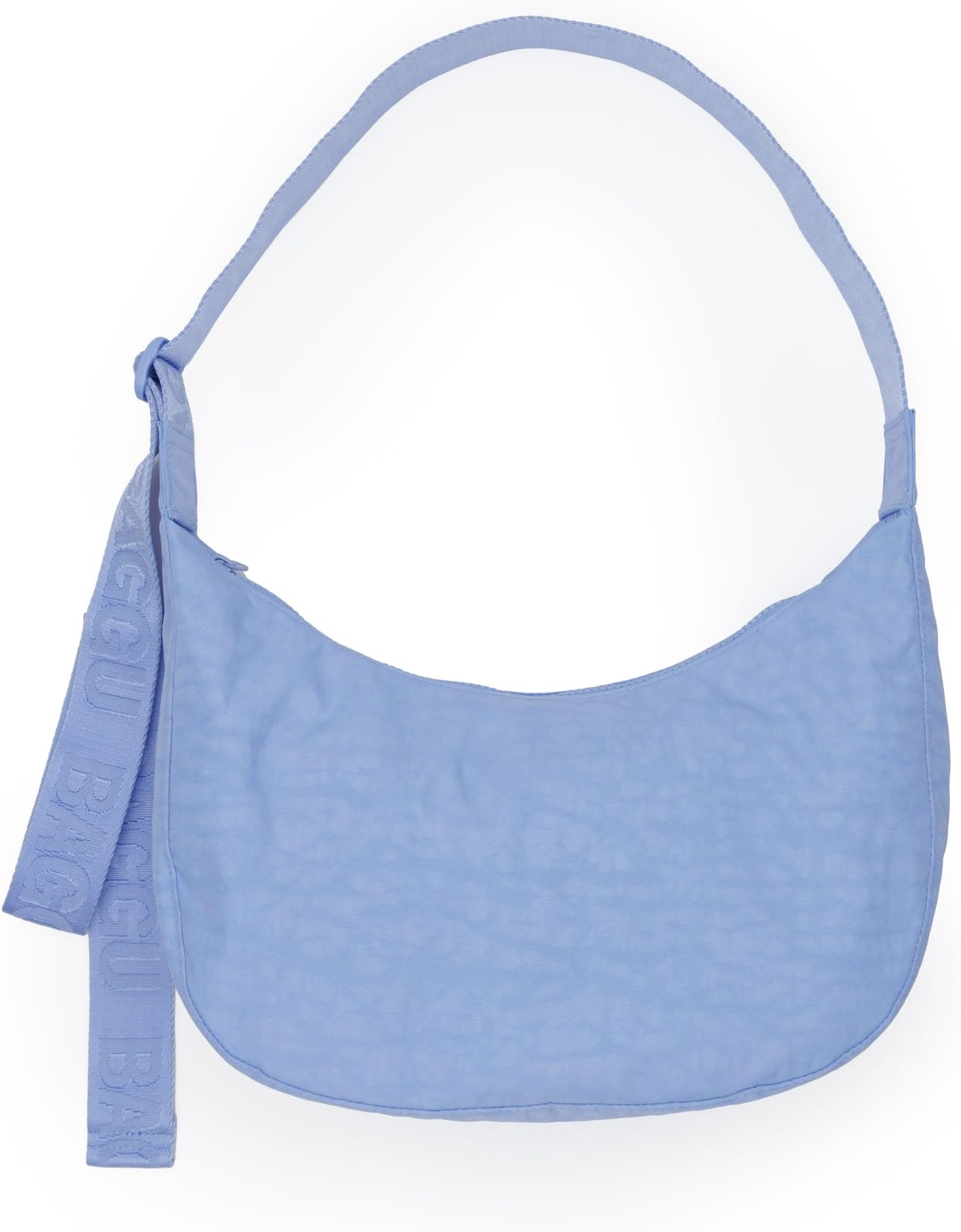Medium Nylon Crescent Bag - French Blue, French Blue, Medium Nylon Crescent Bag
