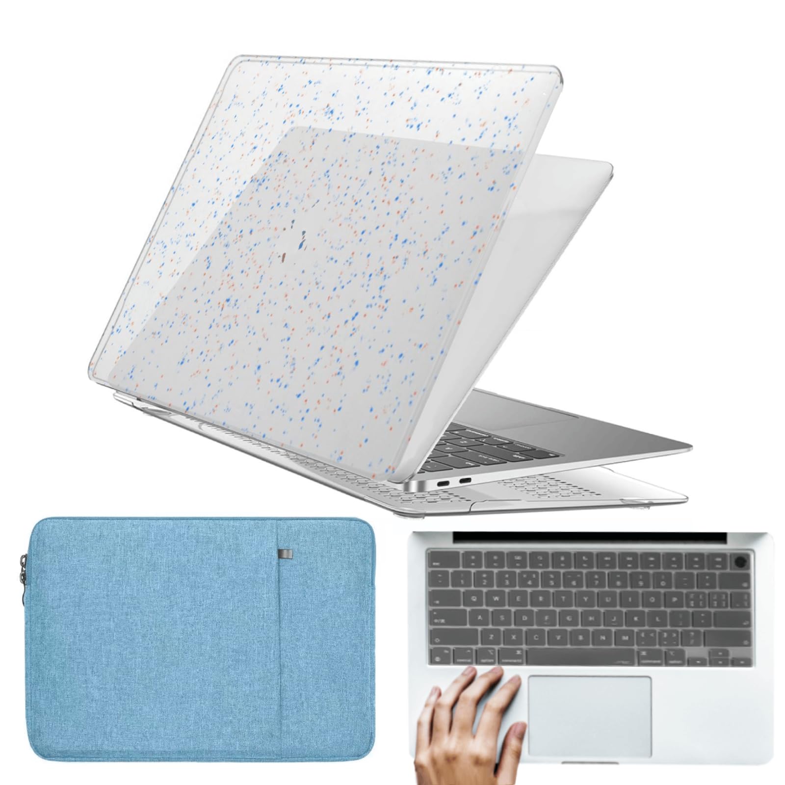 Funda MacBook Pro 13 para evitar arañazos con kit de bolsa y teclado 8