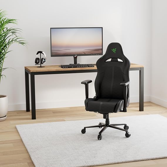 Razer Enki X Essential Gaming Chair, All-Day Comfort, Black