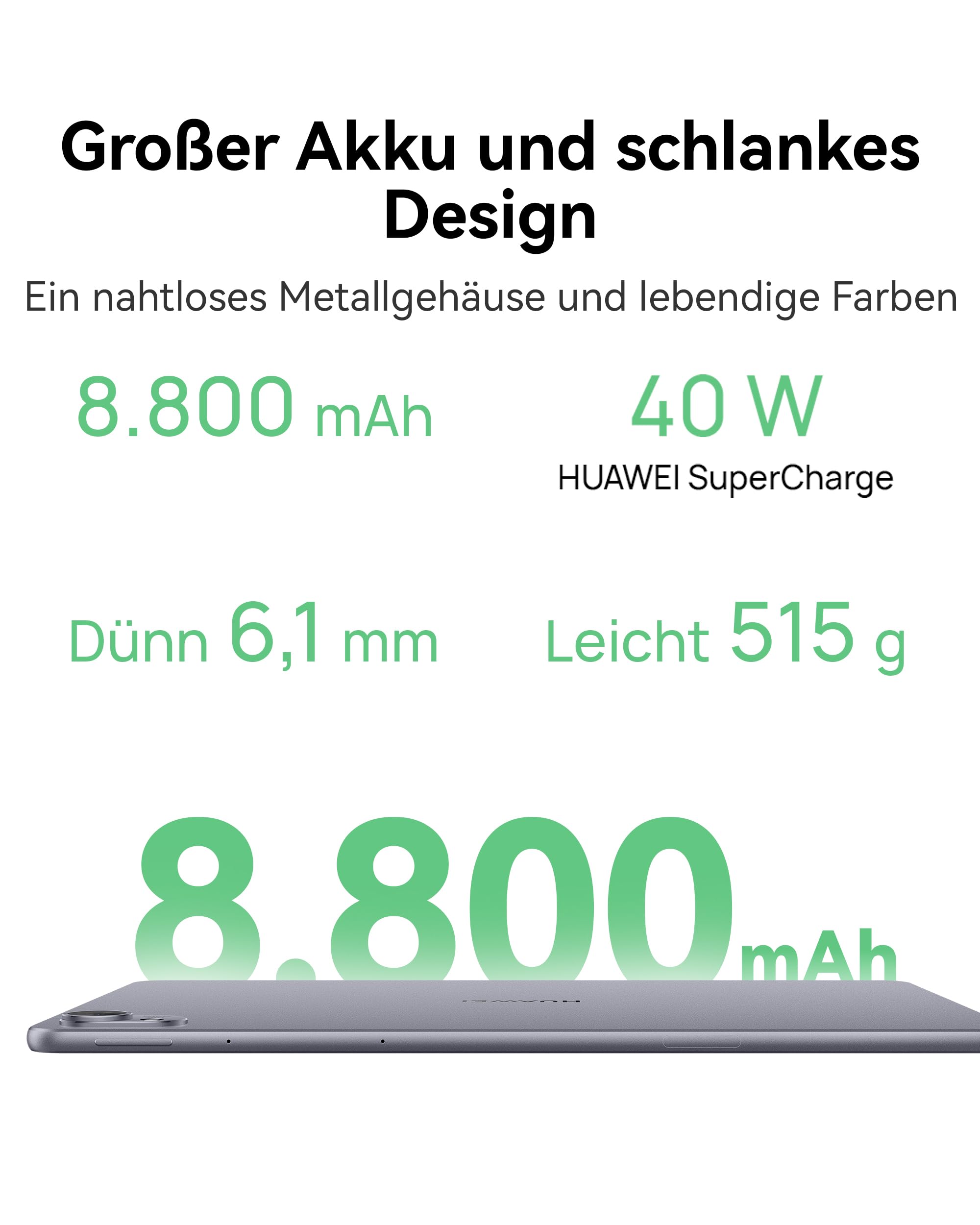 HUAWEI MatePad 11.5 S 2026 Tablet mit M-Pencil-Pro, 2.8K 144Hz Ultraklares PaperMatte Display, 12+256GB, 8800 mAh Akkus, 40W Supercharge, WiFi 6+, Bluetooth 5.2, Gaming, 30 Monate Garantie