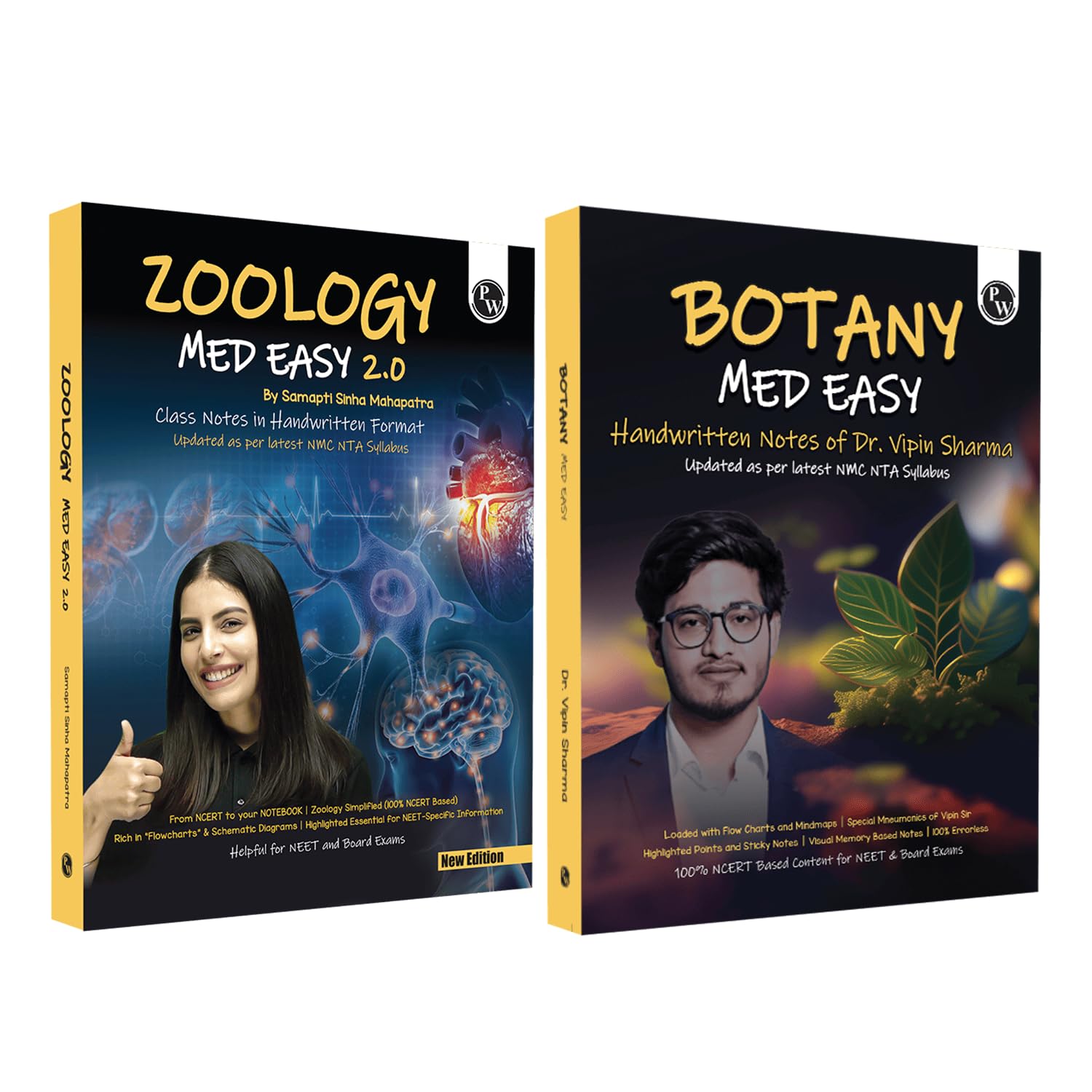 PW Med Easy Zoology and Botany Notes Combo for NEET 2025-26 Pack of 2 - Image 1