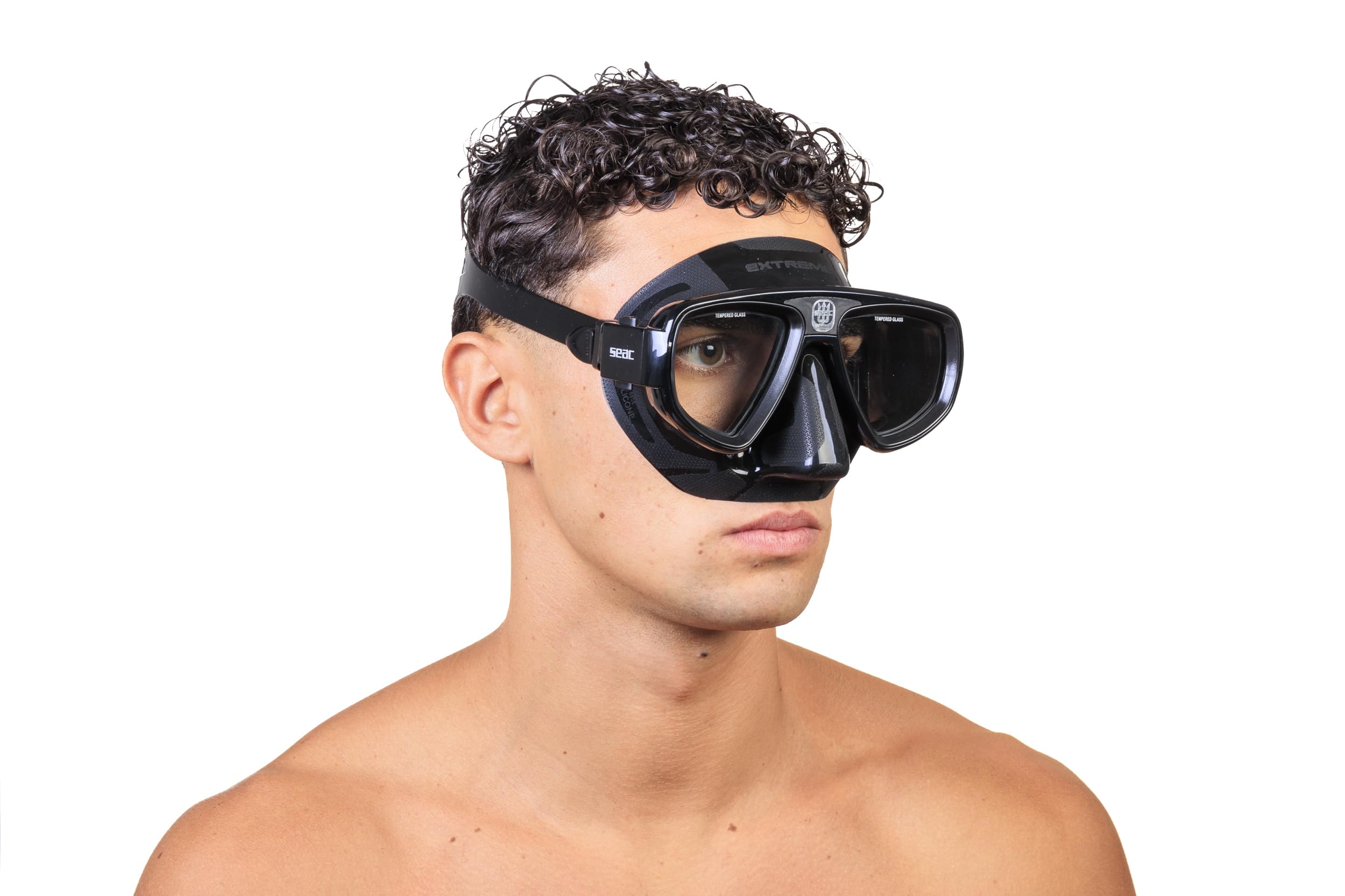 SEAC Set BIS Extreme Dry, Kit en Silicone pour Plongée sous-Marine et en apnée avec Masque et Tuba avec Système Dry Top et soupape de Purge