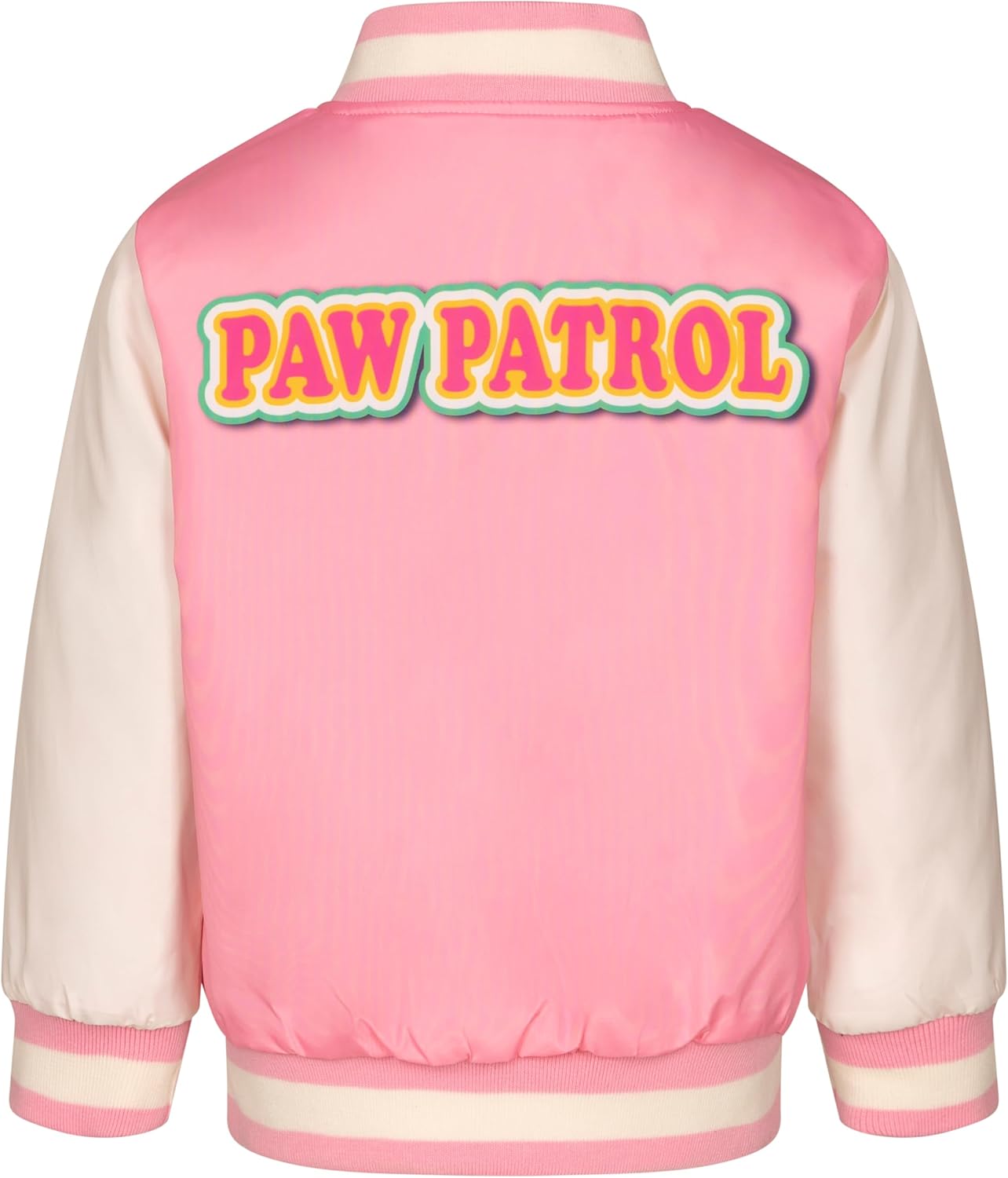 Paw Patrol Girls Varsity Bomber Jacket Toddler to Little Kid Sizes (3T - 7-8) - Image 2
