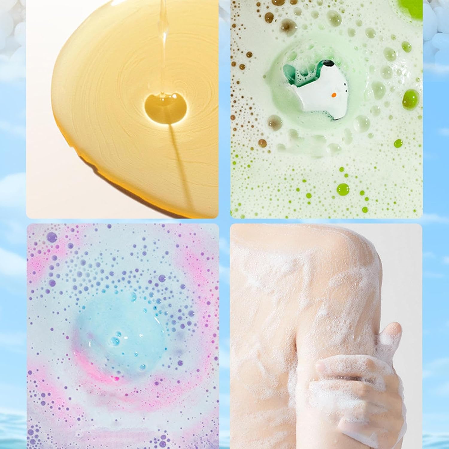 Baby Bath Ball, Bath Ball for Kids | Salt from for - Land and Sea Toys, 12X Natural Organic Handmade Ball for Birthday Halloween