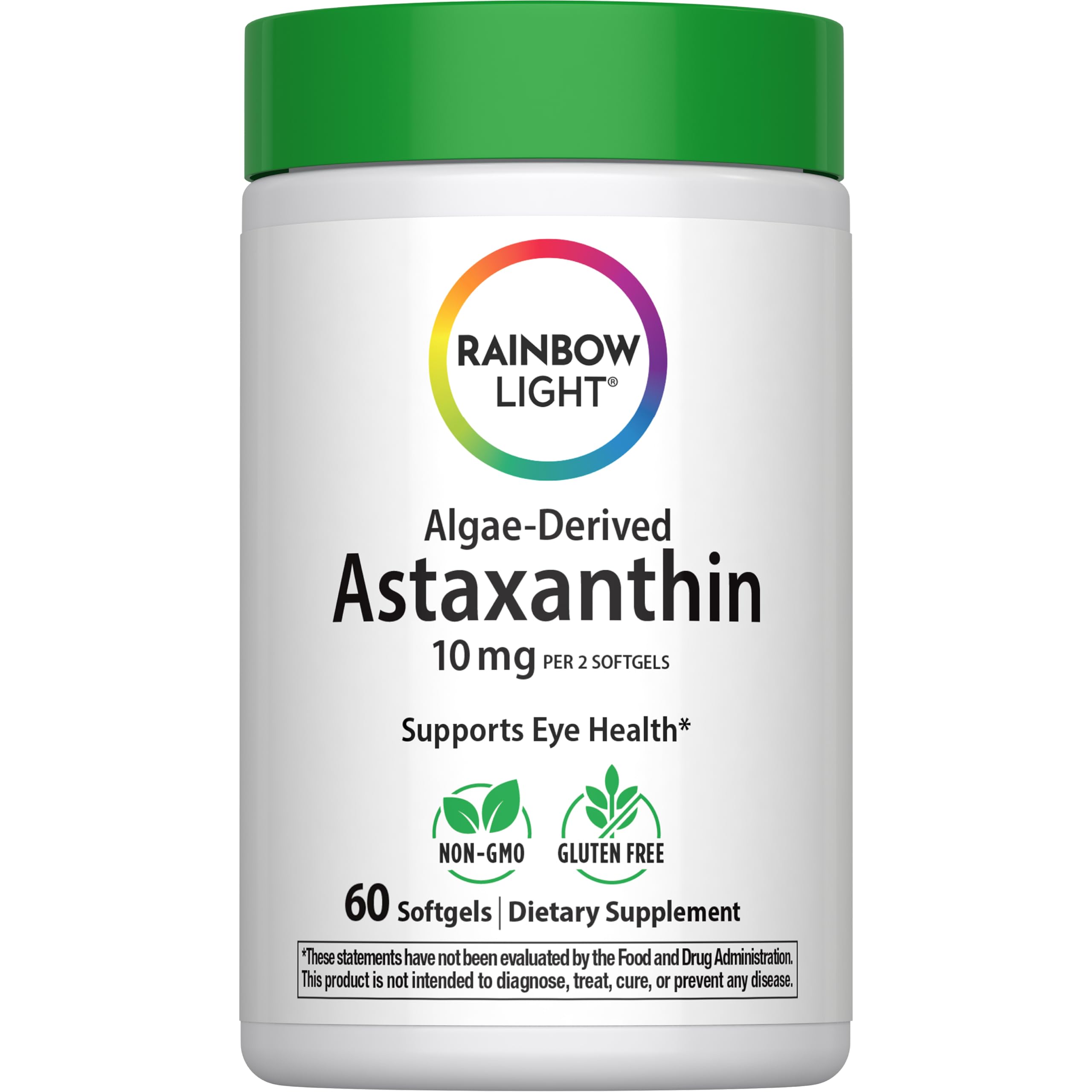 Rainbow Light Astaxanthin 10 mg Supplement | 60 Softgels