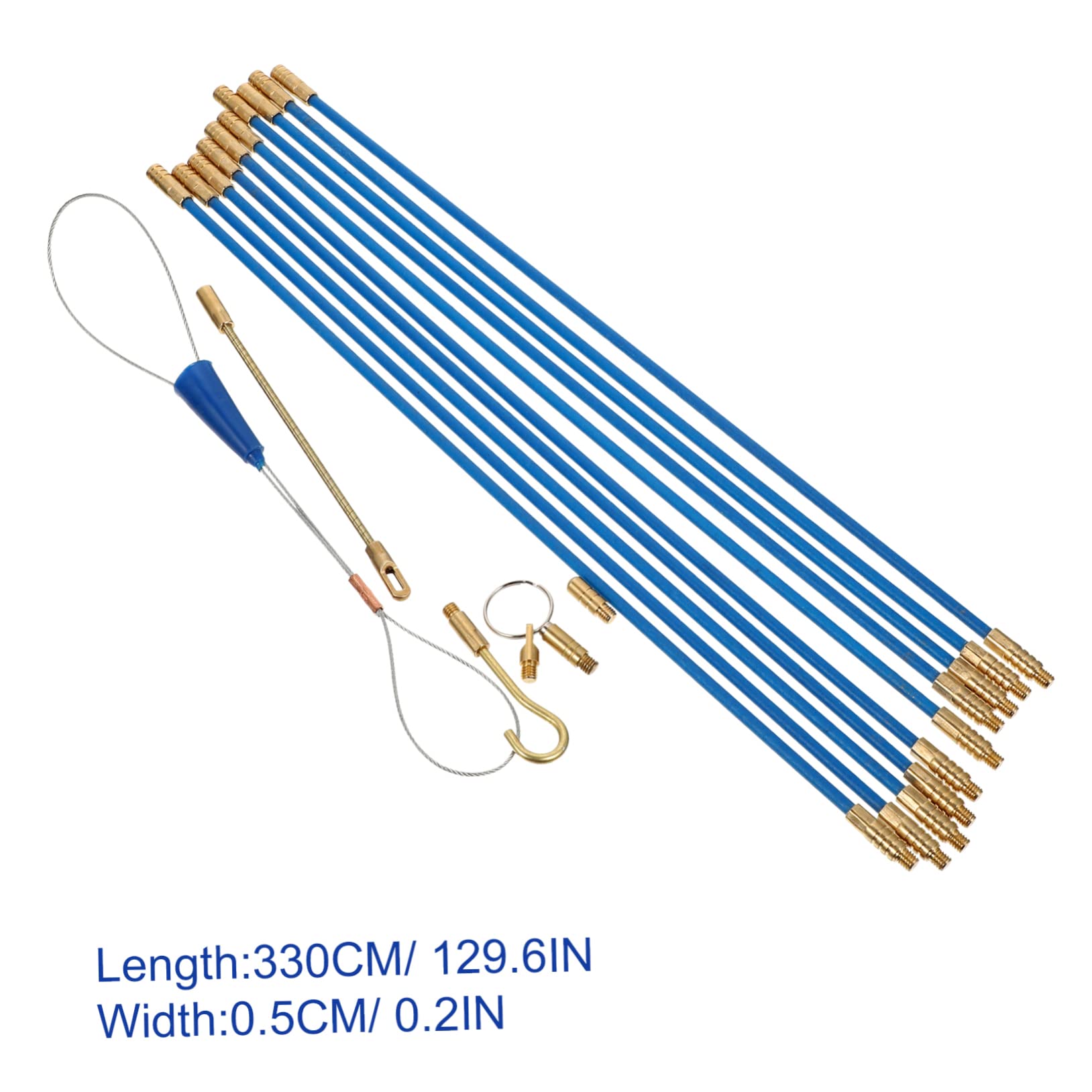 Uonlytech 2 Sets Elektrowerkzeug-kit Fiberglas-fischband-kabelzieher Für Koaxialkabel Laufdrahtzieher