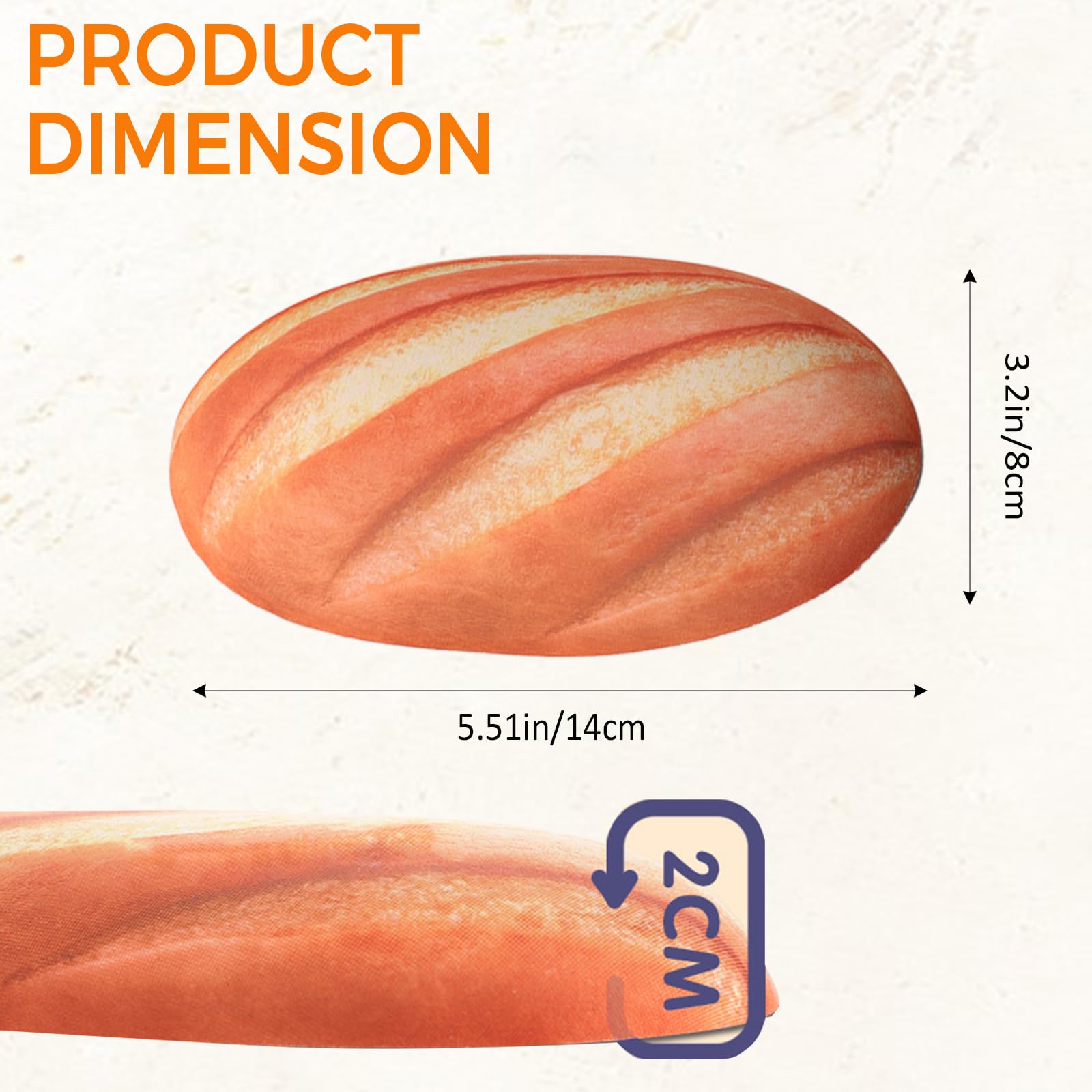 Ergonomic Silicone Mouse Wrist Rest – Soft Cushion Support Pad for Computer, Laptop, Office & Gaming, Relieves Wrist Pain – Bread-Shaped Design