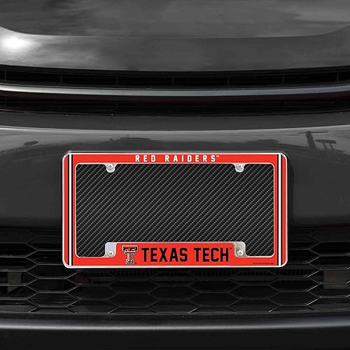 Miniatura 102 de Rico Industries NCAA Classic 12" x 6" Chrome All Over Automotive License Plate Frame for Car/Truck/SUV