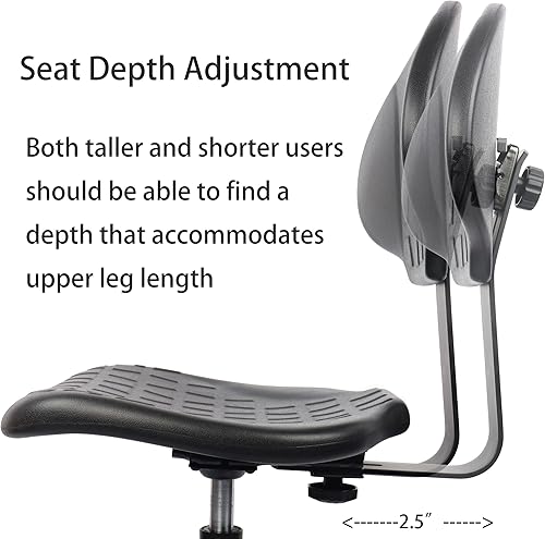 Miniatura 8 de TAKE UR SEAT Taburete multiusos definitivo, resistente, construido y enviado en 24 horas, altura del escritorio de 16 a 21 pulgadas, ideal para
