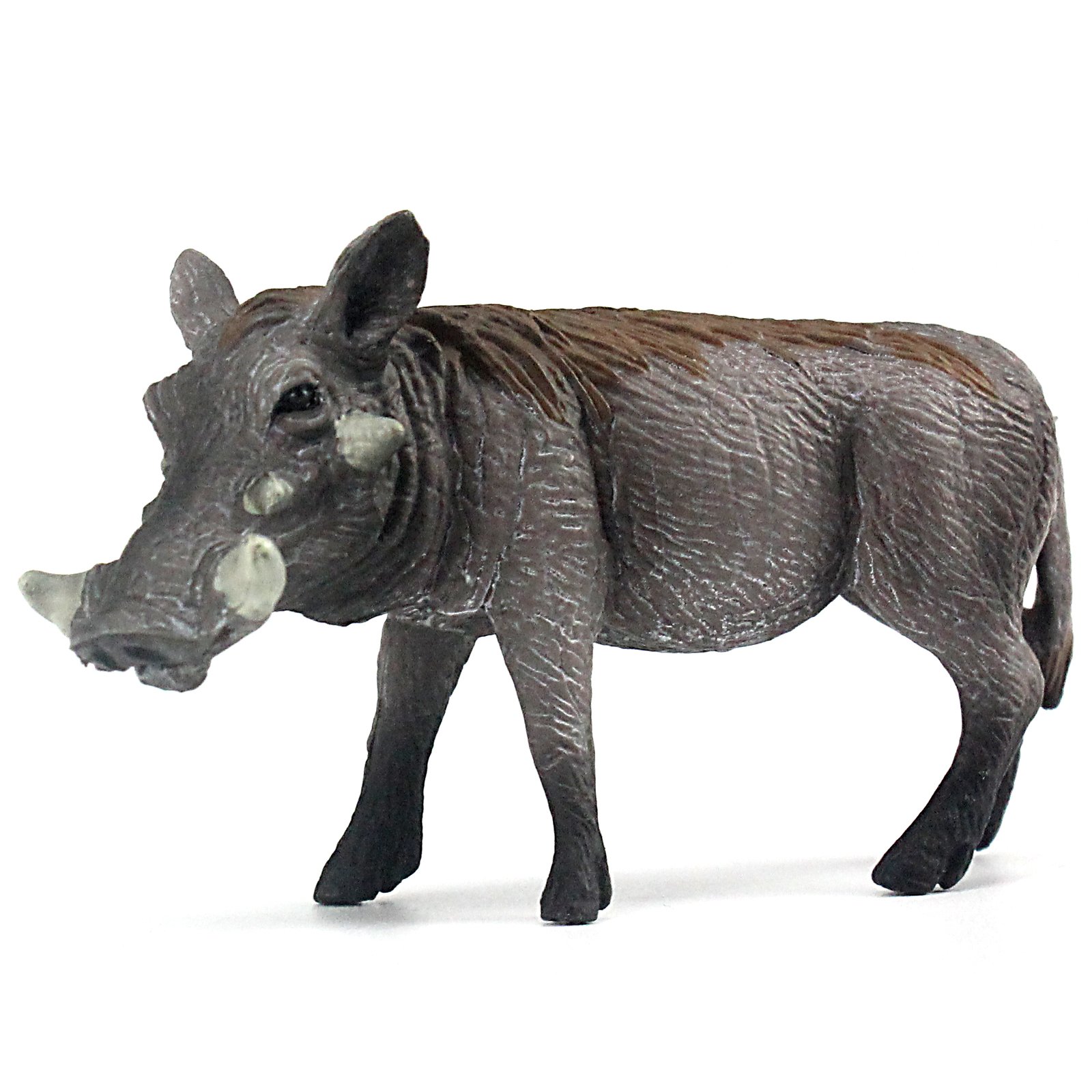 FUNSHOWCASE African Jungle Animals Female Warthog Sow Toy Figure Realistic Plastic Figurine Height 2"