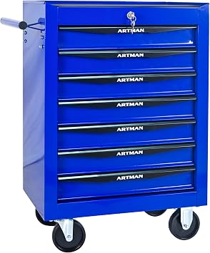 7 Drawer Rolling Tool Chest, Metal Tool Cart with Lockable Wheels
