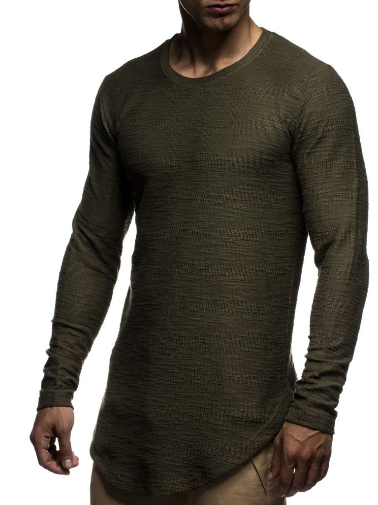 Leif Nelson Maglione da Uomo Girocollo Felpa LN-6298