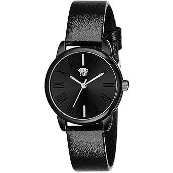 SWADESI STUFF Analogue Womens Watch (Multicolored Dial Black Colored Strap)