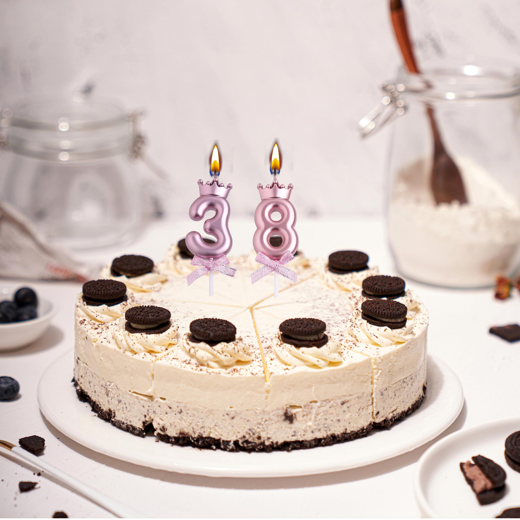 Amazon.co.jp: 38歳 83歳の誕生日キャンドル 83 38歳の数字の誕生日