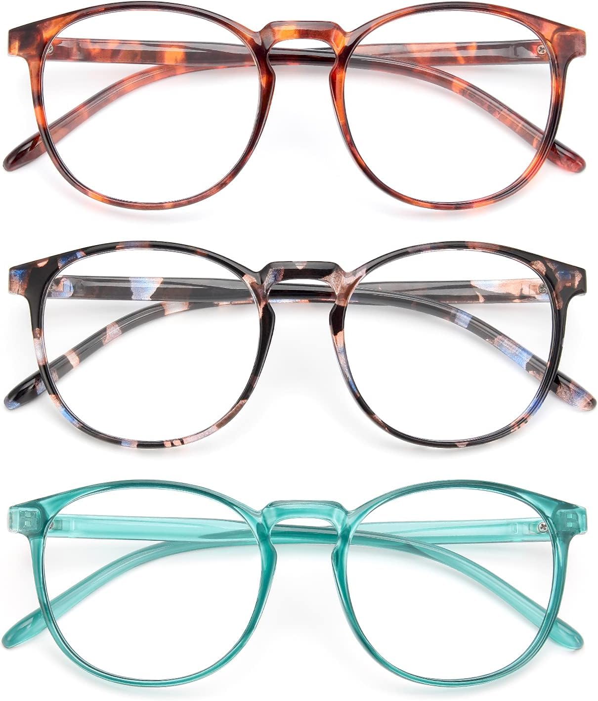 IBOANN Iconic Blue Light Glasses for Woman - Computer Glasses up to 99% Blue Light Blocking - Anti Eyestrain & UV Glare