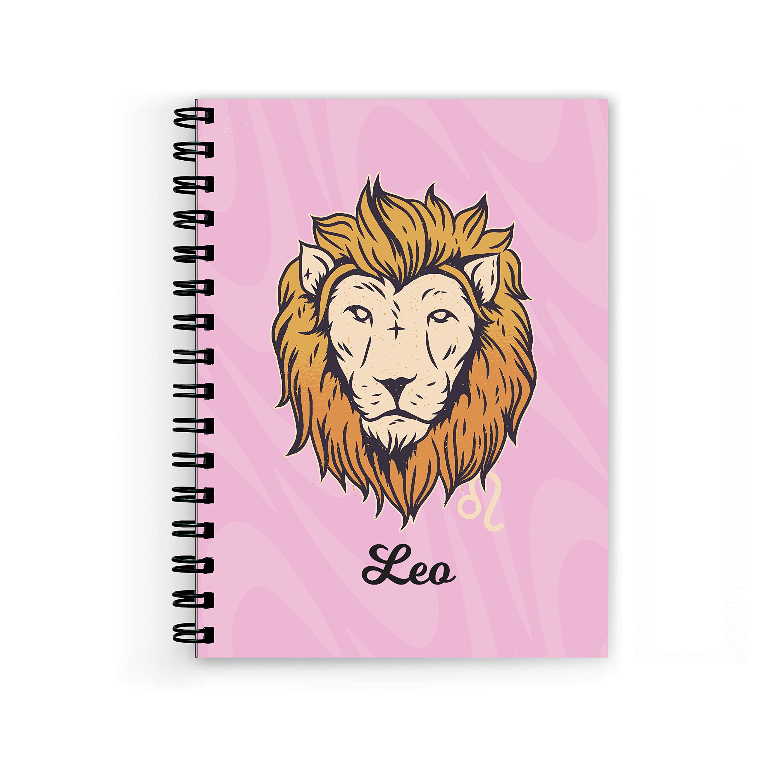 Plan To Gift Leo Spiral Wiro Unruled Blank Pages Notebook Diary Journal Drawing Book Size-A5(6X9 Inches) (Leo)