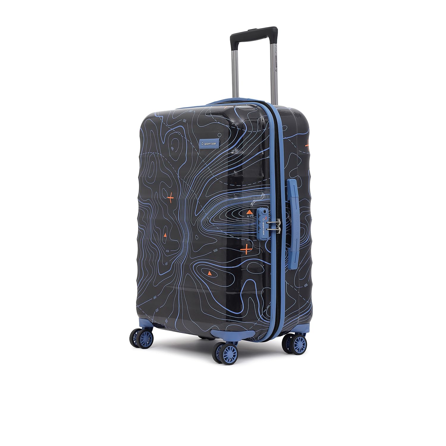 uppercase Polyester Topo (Medium) 66 Cms|Hardshellsided Check-In Artistic_Skate_Wheel Printed Trolley Bag|8 Wheel Sustainable Travel Bag With Tsa Lock&Anti-Theft Zippers|Men&Women (Black),H-65.5 cms (B0BV7HH81R) Amazon Price History, Amazon Price Tracker