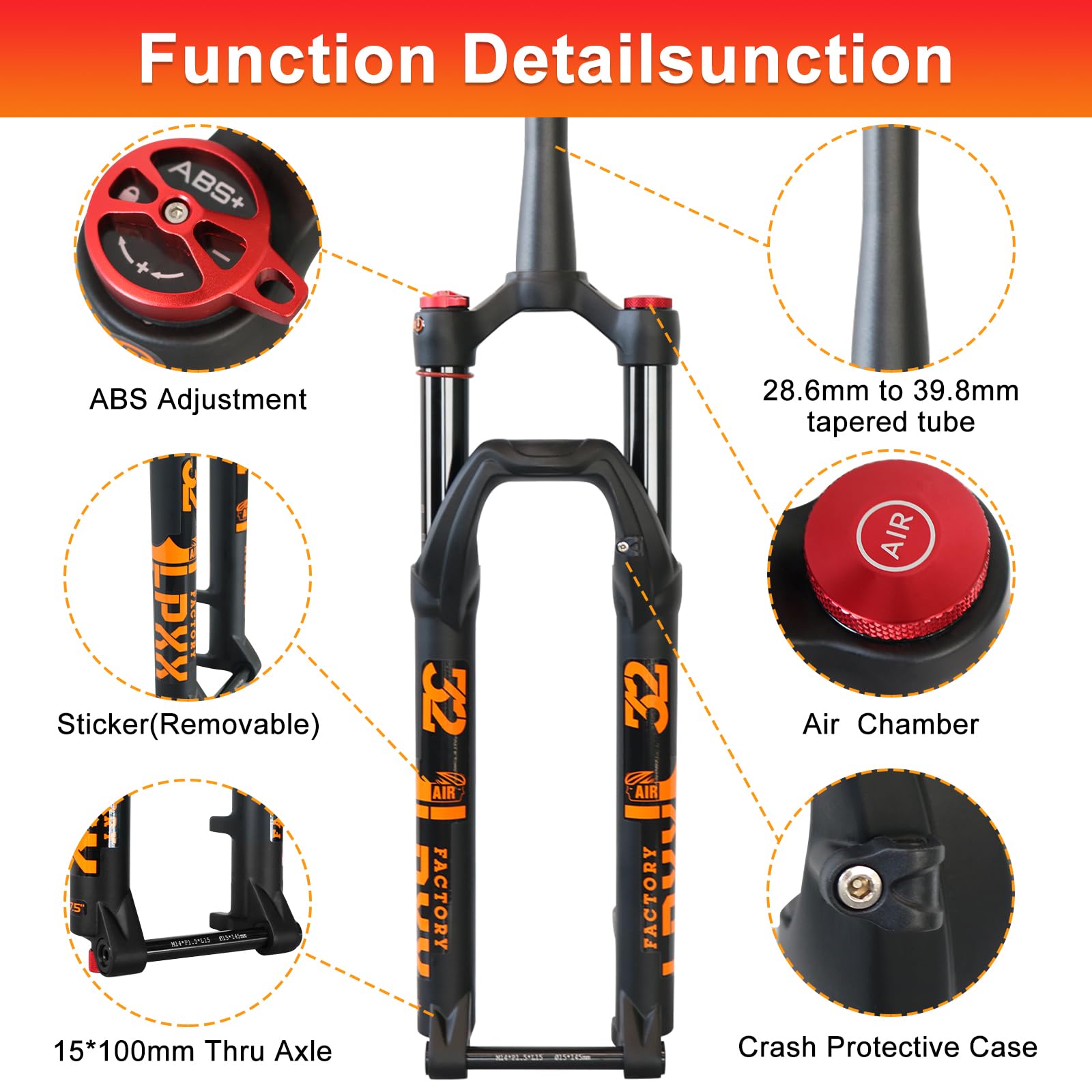 Amazon | ZTZ マウンテンバイク フロントフォーク 27.5 29