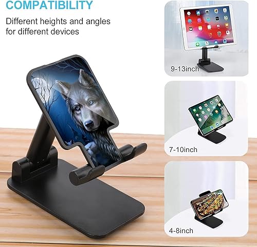 Miniatura 3 de Moon Wolf Soporte para teléfono celular Soporte plegable para teléfono ajustable Accesorios de escritorio