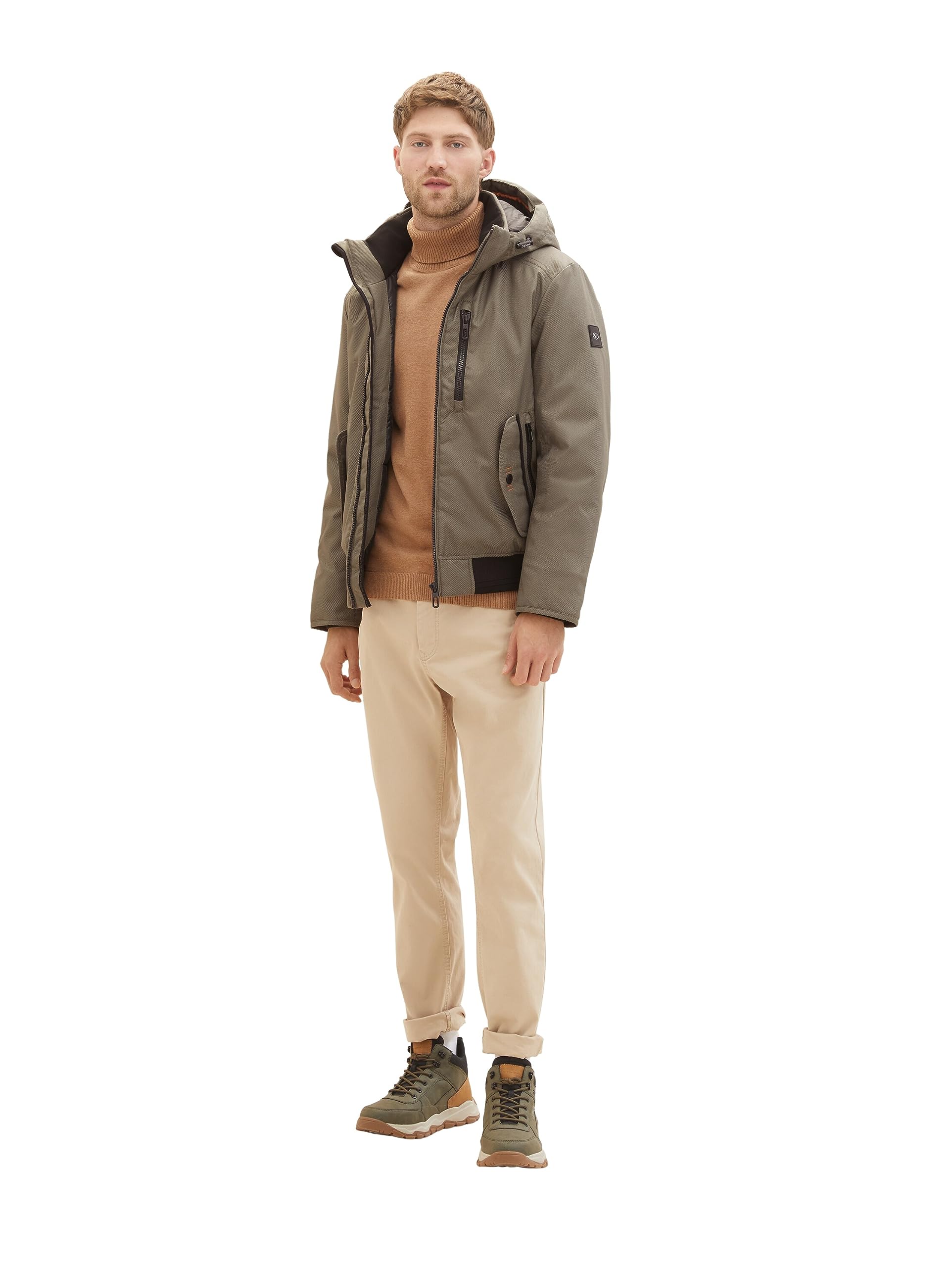 TOM TAILOR Herren Blouson Winterjacke mit Abnehmbarer Kapuze – Ansicht 2