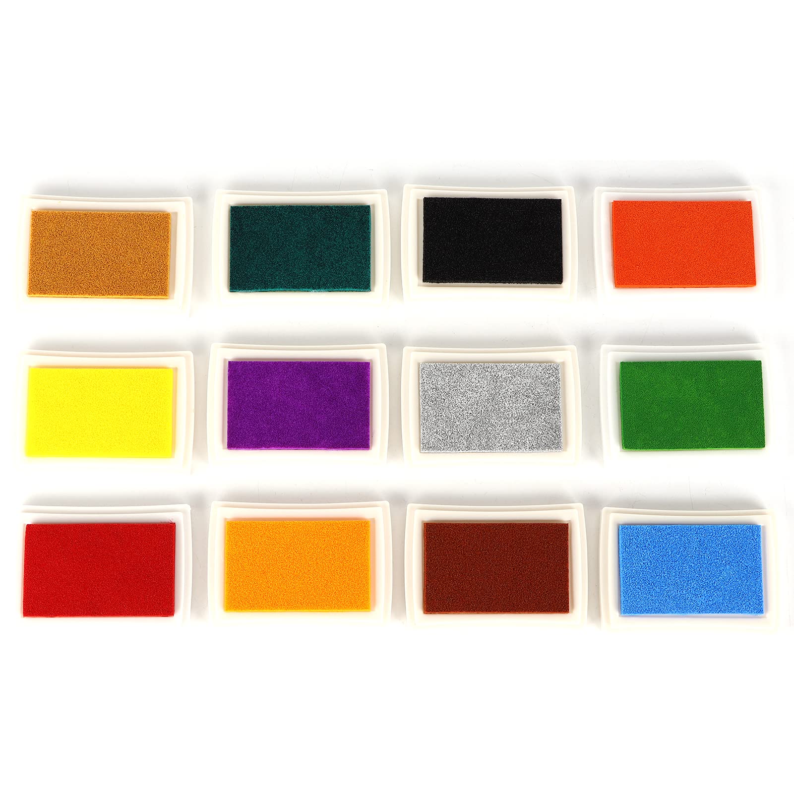 Acryl-Stempelwerkzeuge enthalten 4 Acrylblöcke, 12 Stempelkissen, 2 transparente Siegelstempelblöcke, Set für Bastelarbeiten, Kartenherstellung