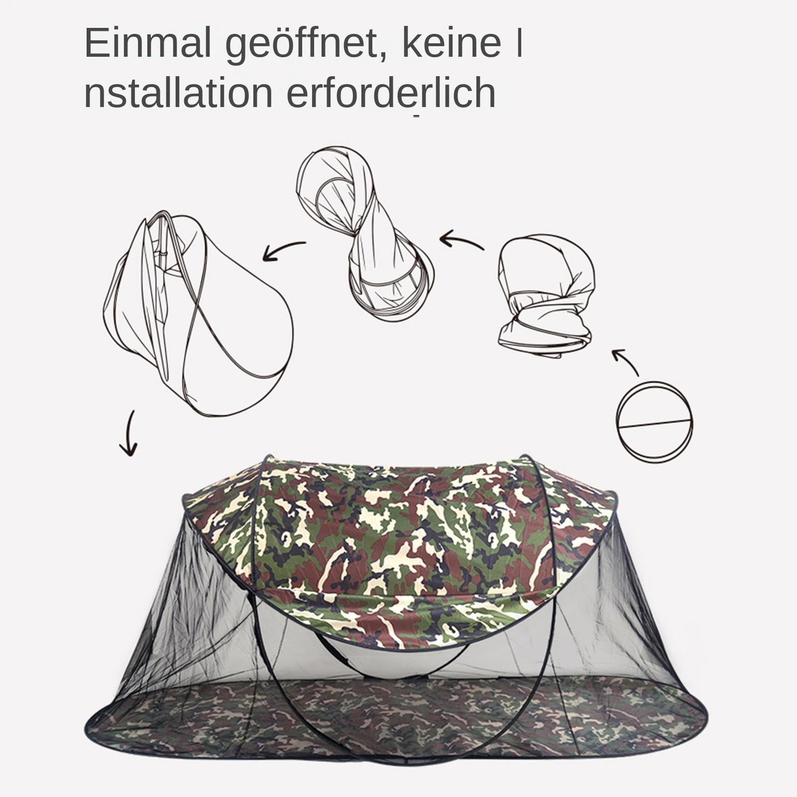 Tragbares Campingzelt Mit Mühelosem Aufbau, 220 X 107 X 95 Cm Erweiterte Größe, Sichtschutzzelt Für Den Außenbereich, Tragbarer Sonnenschutz, Faltbar Mit Aufbewahrungstasche, Zum Wandern, Picknick, St
