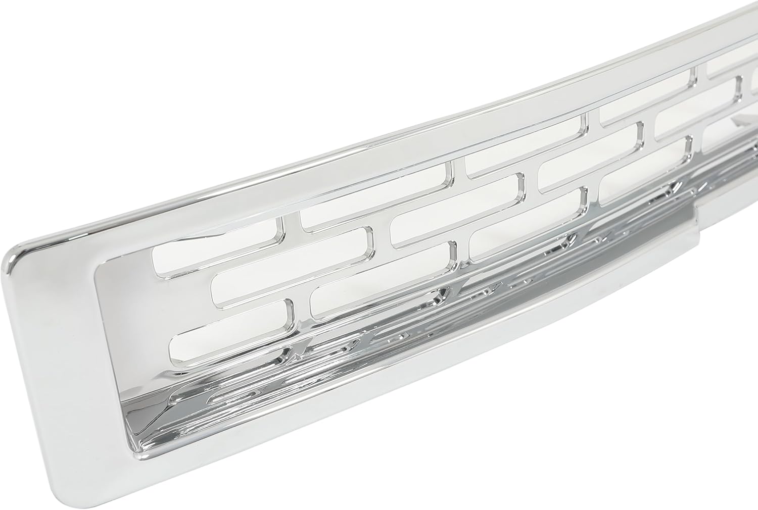 Grille Insert Compatible with 2014-2015 GMC Sierra 1500 BASE/SLE/SLT Silvery Grill Overlay Grill Covers Inserts Plastic(ABS) 4Pcs