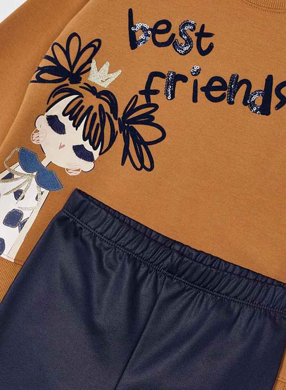 Mayoral Compl. Leggings Fantasia per Bambine e Ragazze Caramello