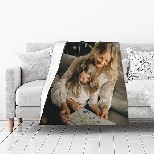 Manta personalizada con nombre, manta personalizada para papá, mamá, amigos, mascotas, mantas con imágenes personalizadas con collages de texto y