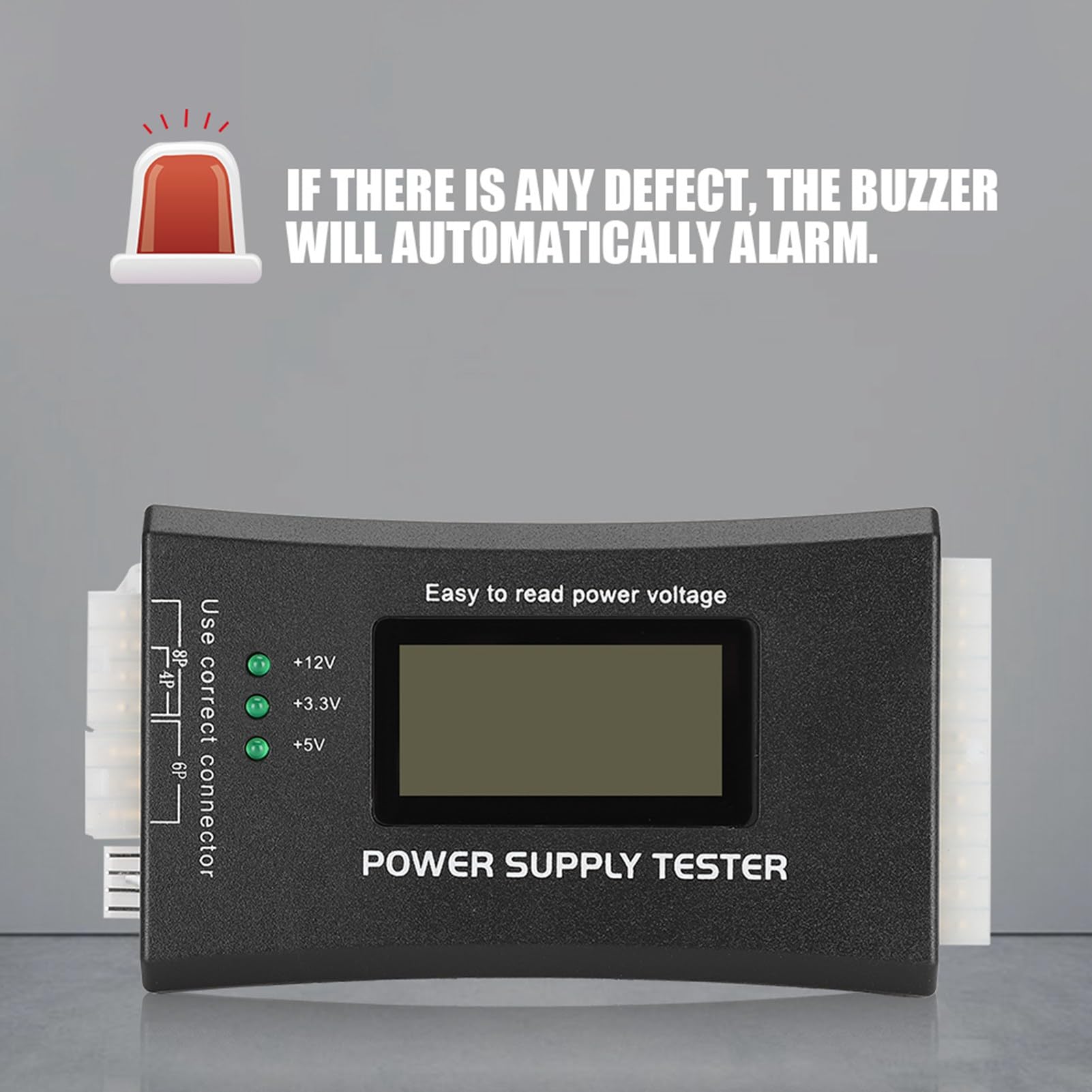 YUEHISY Computer ATX Tester, PC Power Supply Tester, Computer Host Inspection and Maintenance Tool with LCD Display, ATX BTX ITX TFX Power Test Device