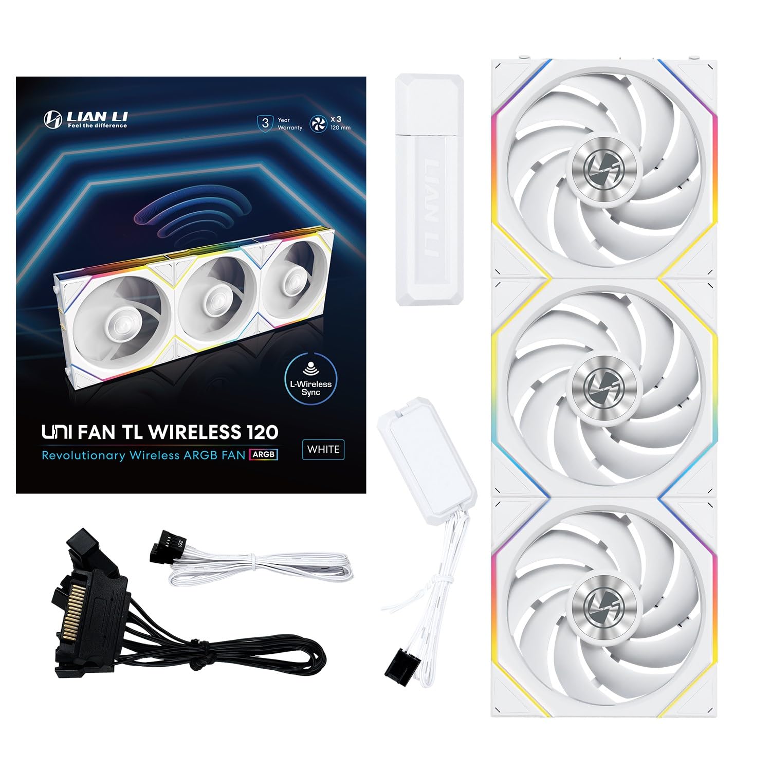 Amazon.co.jp: LIANLI 120mm ARGBケースファン UNI FAN TL Wireless