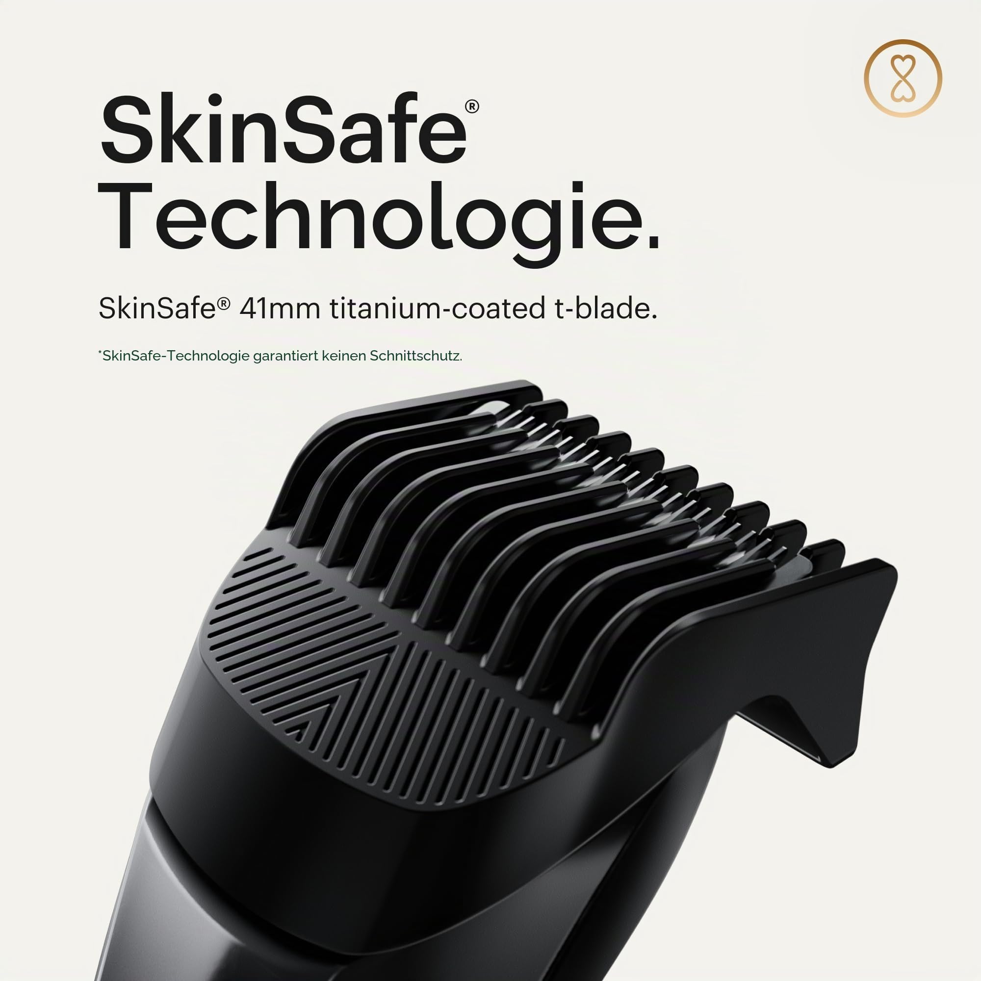 Der The Beard Hedger® von MANSCAPED®, Barttrimmer/Bartschneider, 20 Längeneinstellungen, T-Klinge aus Edelstahl für präzises Trimmen, 60 Minuten kabellose Laufzeit, Wasserdicht
