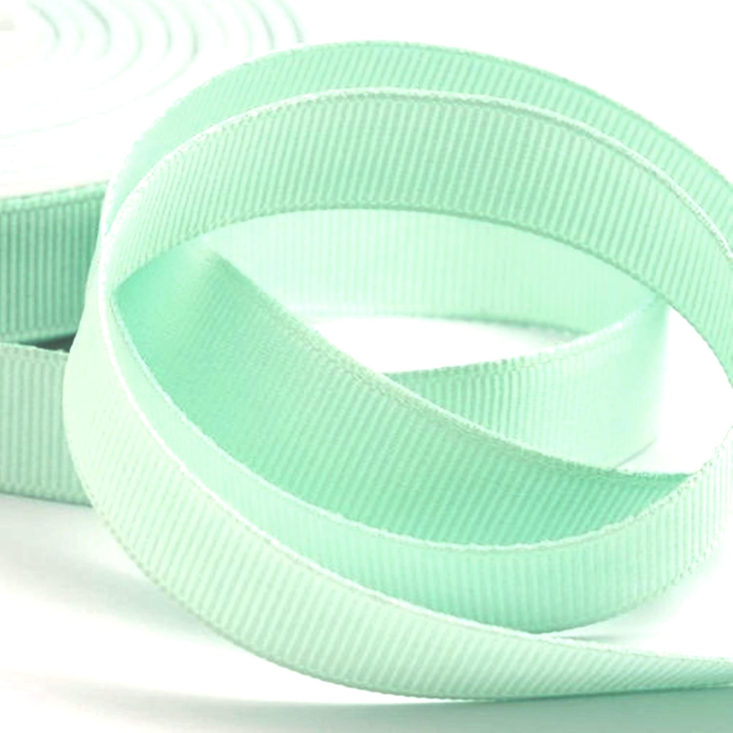 Grosgrain Ribbon -22 Metrs / 25 Yards Rolls, Party Sewing Gift Wrap Bows Decorations Wedding Crafts Events Cloth - Double Sided, Many Colours, Size 25mm Buy 3 & GET 1 Free (Pale Green)