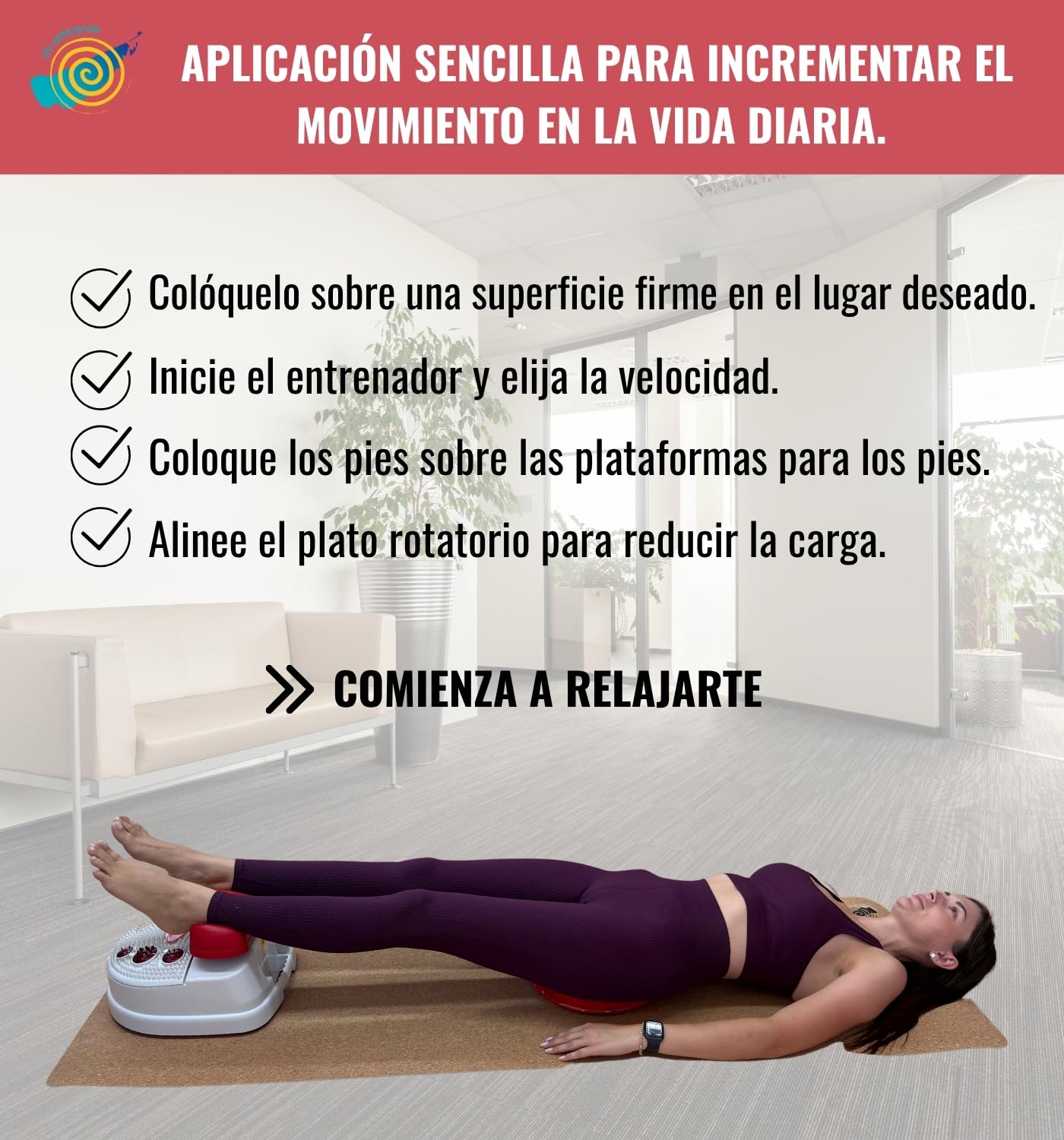 CHI-ENTERPRISE - Dispositivo de masaje Chi infrarrojo Vitalstar | relajante 10 niveles | Masaje por infrarrojos con zona reflejo de pies | Máquina Chi revitalizante con temporizador, mando a distancia