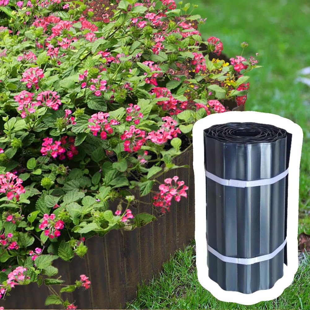 Bordure de jardin flexible en acier galvanisé de 6 m de hauteur