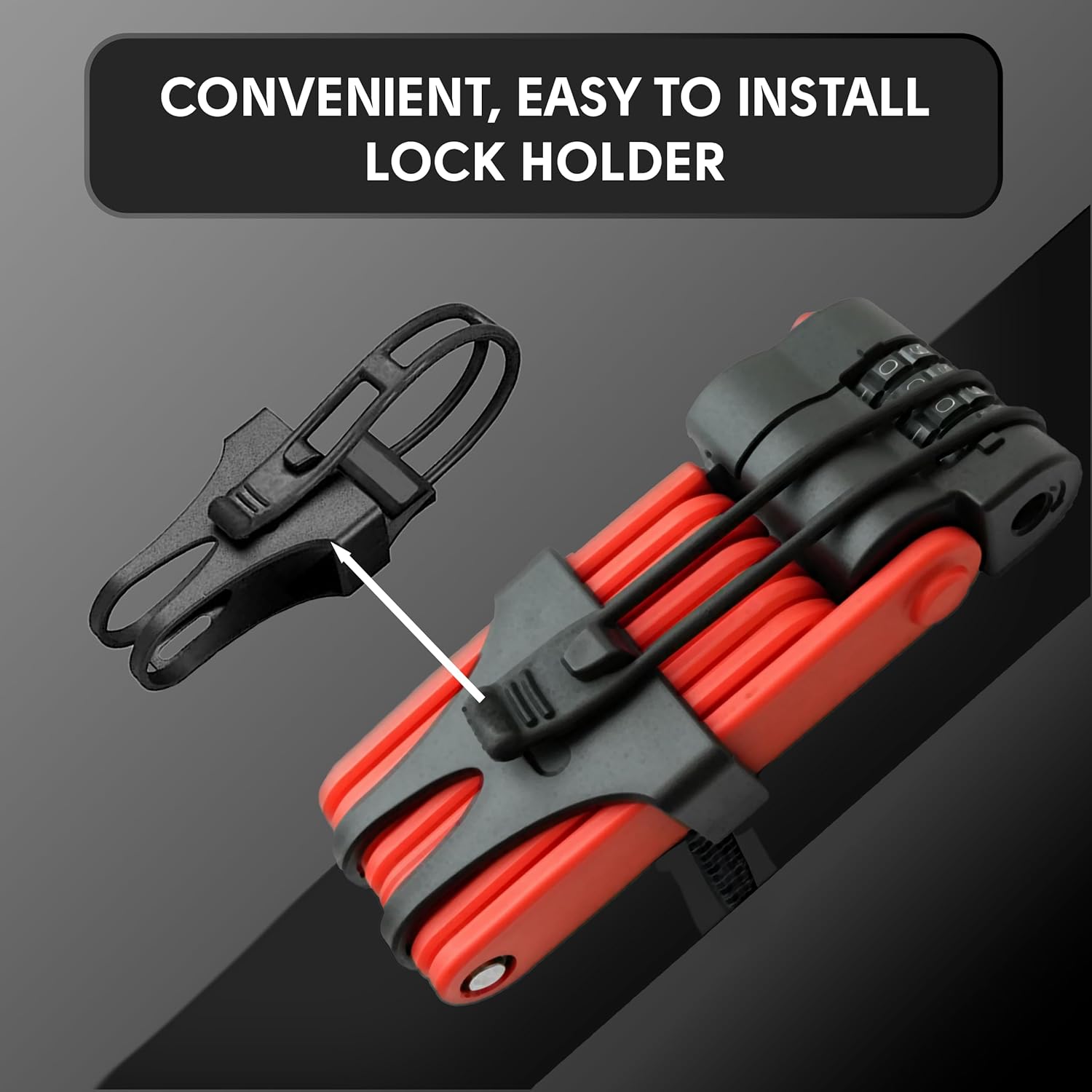 XNITO Foldable Combination Bike Lock | 4-Digit Anti-Theft, Heavy-Duty FortiCore™ Hardened Alloy Steel Bicycle Lock for E-Bikes, Scooters & Motorcycles | Compact, Portable & Secure