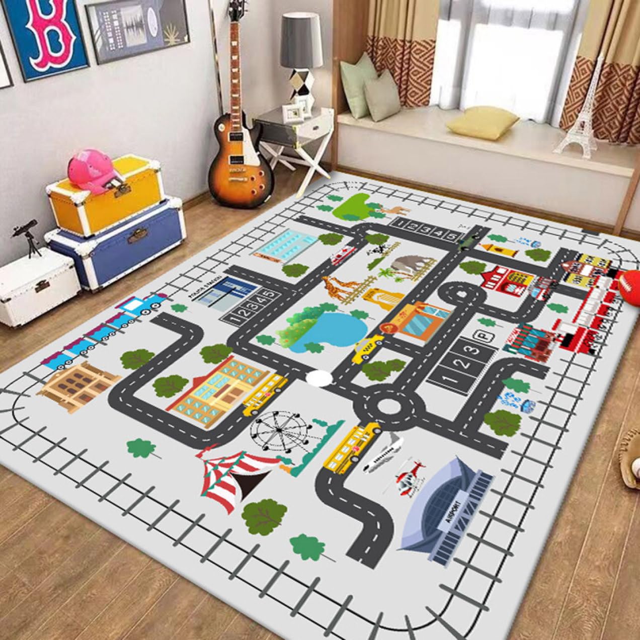 Amazon.co.jp: [NHYGDY] 子供ゲームパッド 遊びマット 道路交通