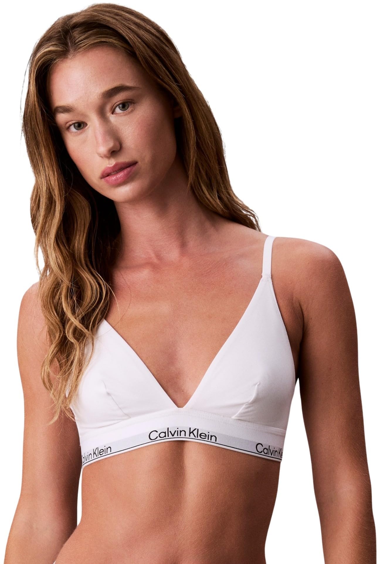 Calvin Klein Women's Triangle Bralette - XXS - White