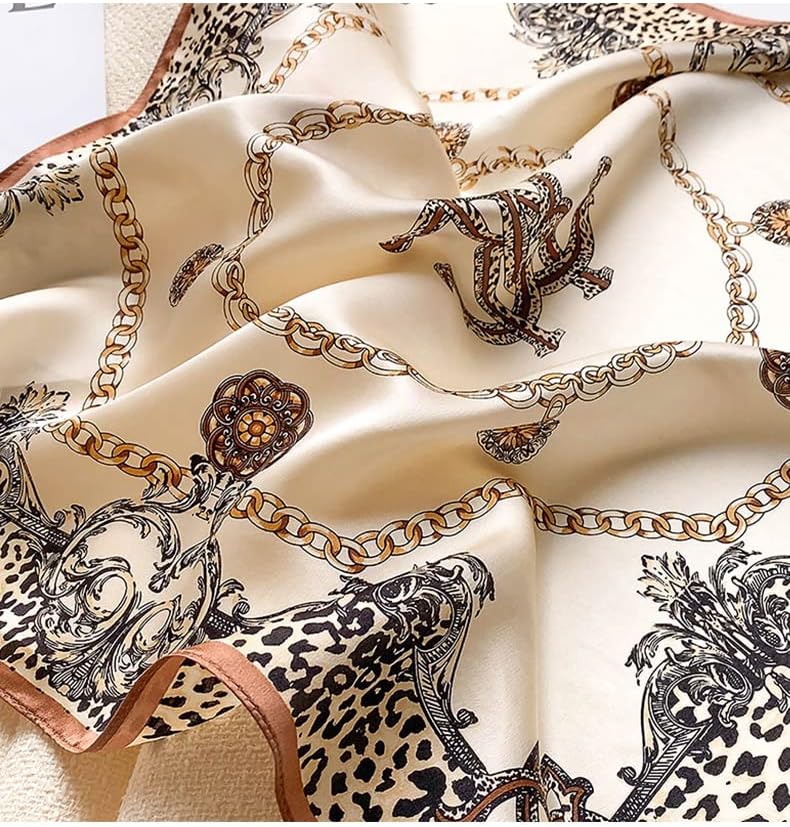 MEISEE Mulberry Silk Scarfs Women Small Square Scarf 21" x 21" Breathable Lightweight Neckerchief Headscarf - Image 3