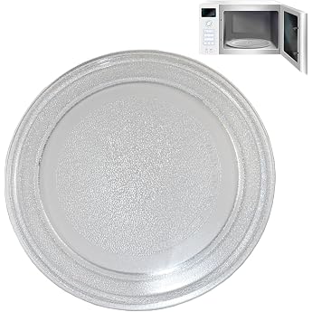 Microwave turntable plate microwave plate turntable rotating plate microwave glass turntable plate, microwave carousel plate for most microwave oven range, high temperature resistance easy clean glass