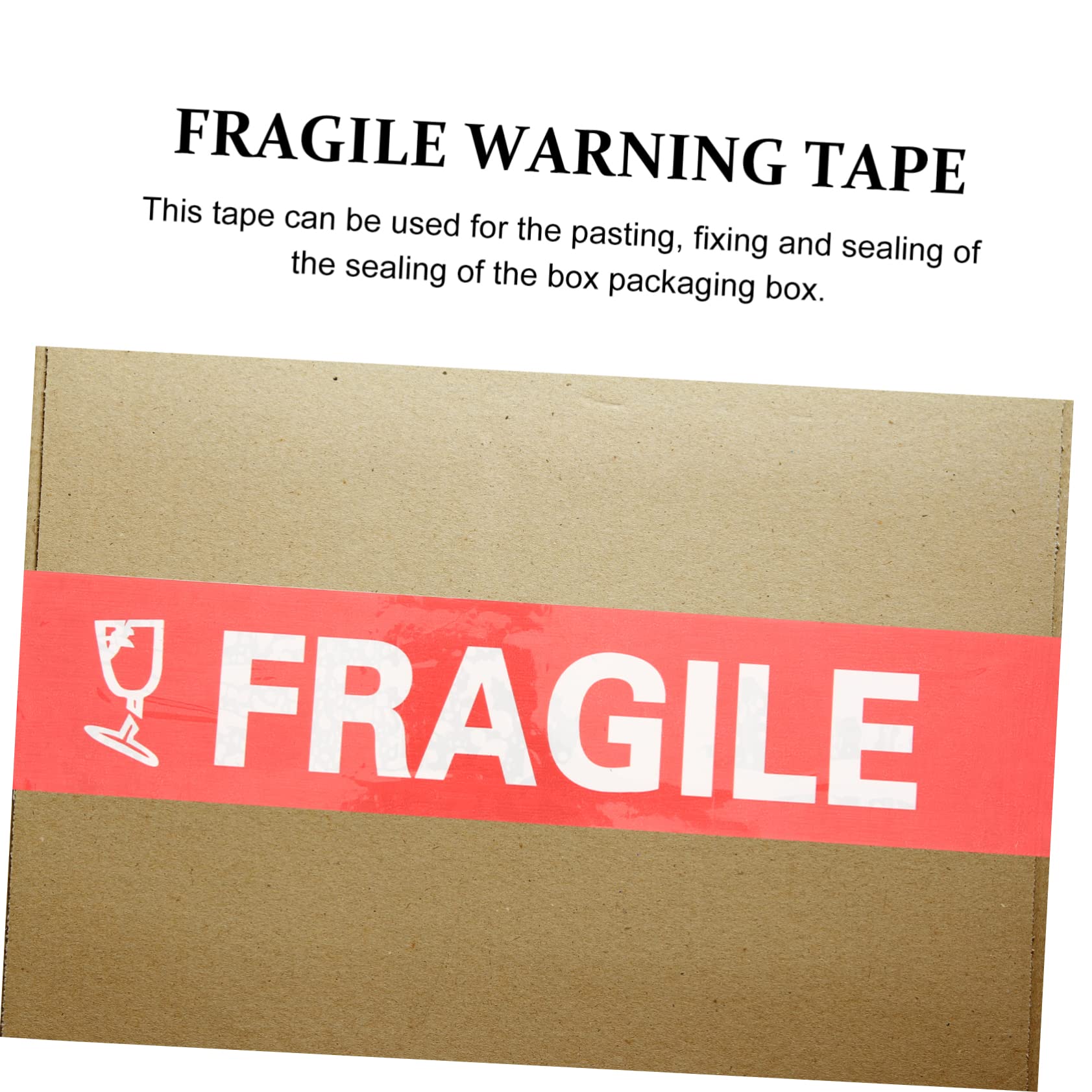 PRETYZOOM 4 Rollen Warnklebeband Material Zerbrechliches Klebeband Für Verpackungskartons Für Vorsicht Aufmerksamkeit Sorgfalt Danke Dieses Zerbrechliche Versandband Zerbrechliches