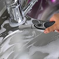 Vista 6 de SOARING Cepillo de limpieza eléctrico con cabezales de cepillo múltiples 4 en 1, cepillo motorizado inalámbrico para interiores y hogares, para Negro