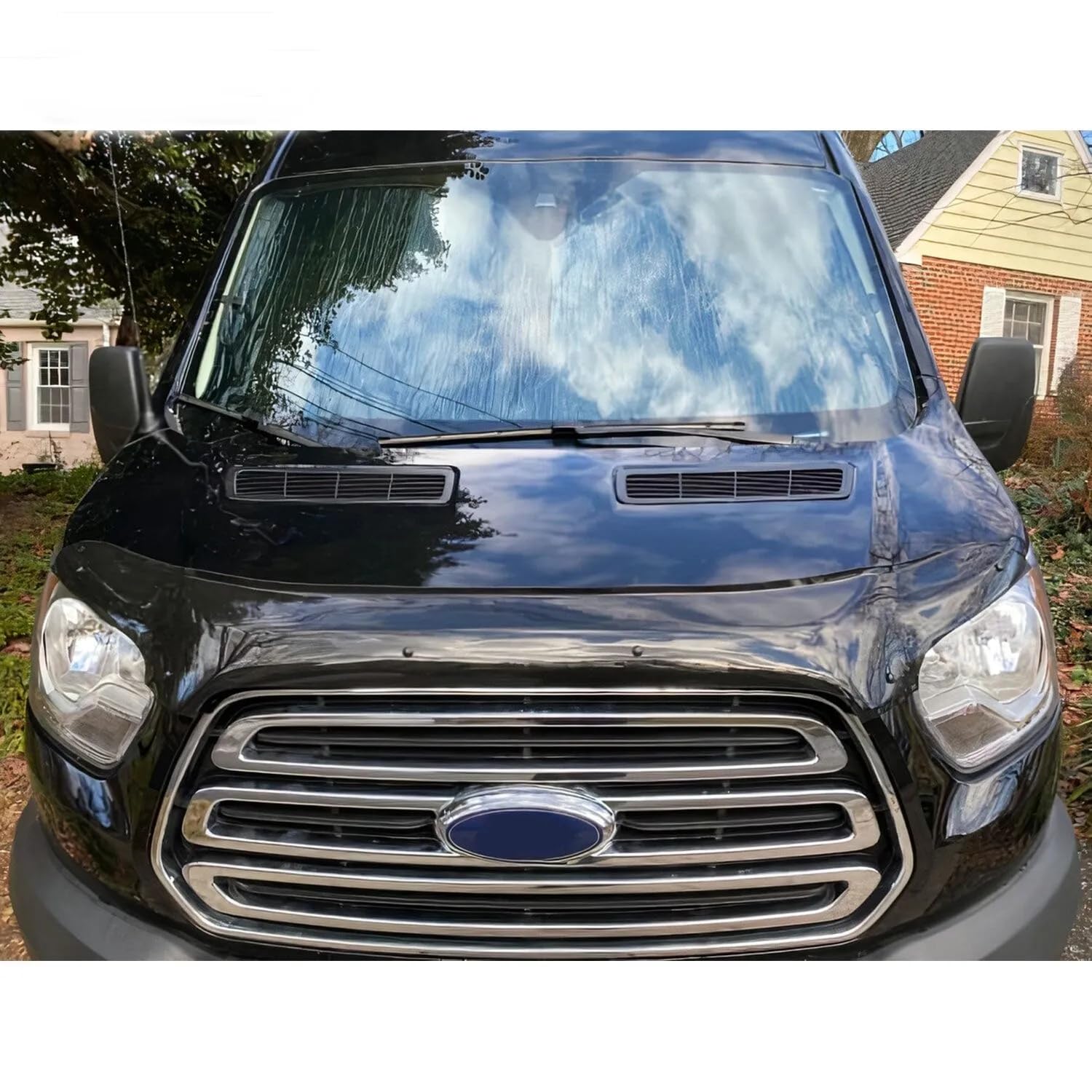 Oneway Motorhaubenschutz Schwarz ABS Plastik Ford Transit