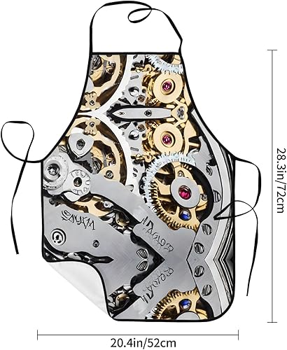 Miniatura 6 de Cool Steampunk Gears Apron,Printed Apron, Chef Pron,Home Cooking Apron