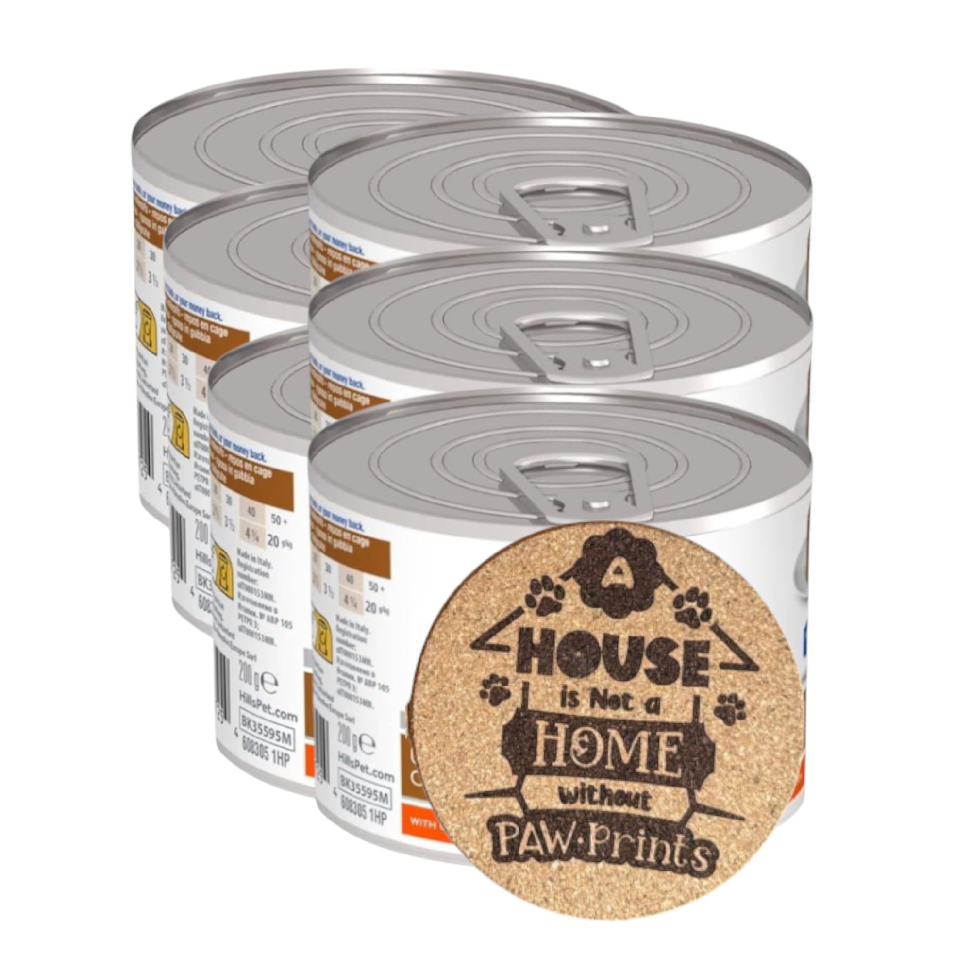 AETN Creations 6x200g Adult Wet Dog and Cat Food A/D Restorative Care in Chicken Highly Digestible, Support Pet Recovery with AETN Jerky Treat