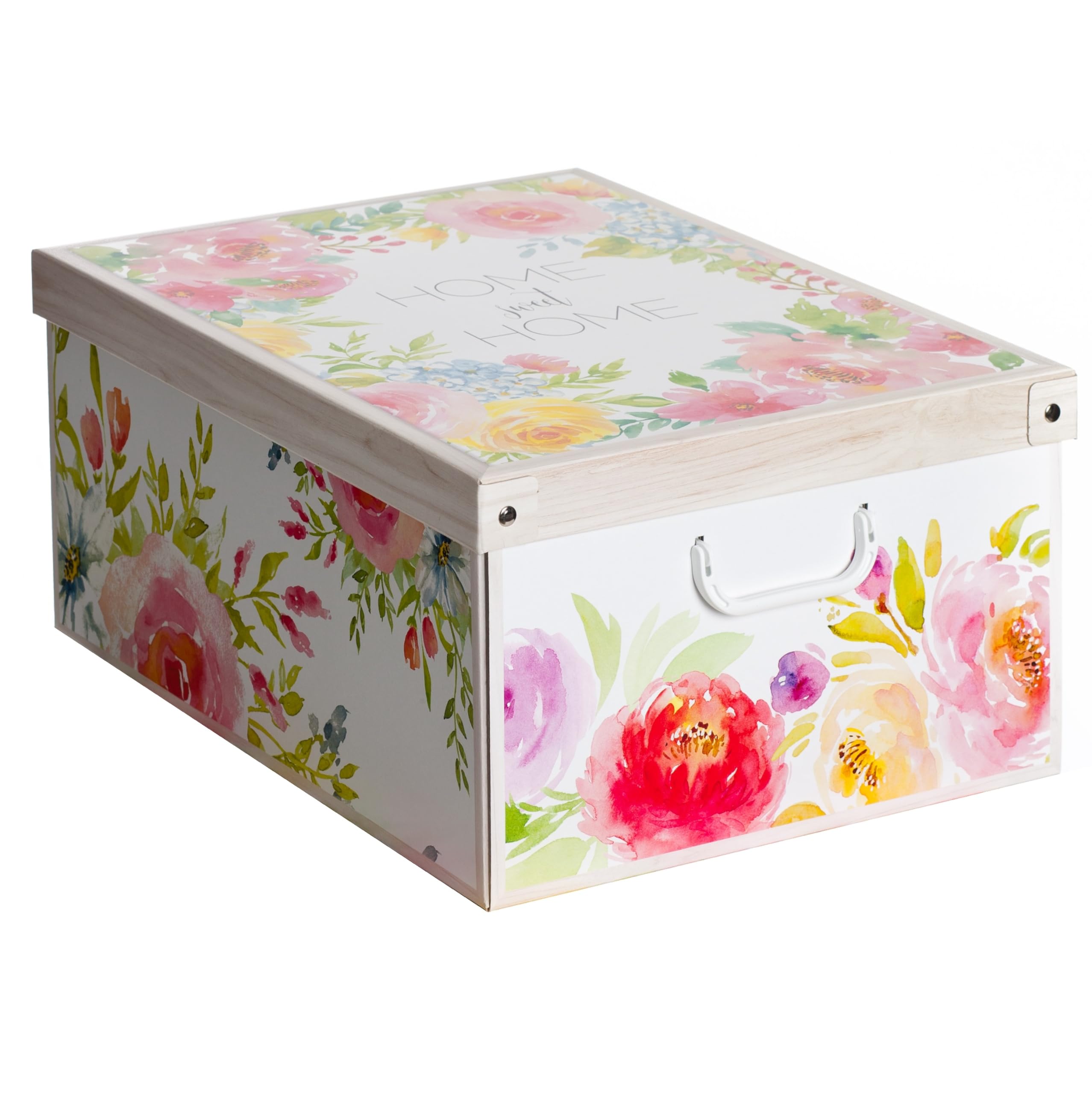 Lavatelli Set 6 Scatole Armadio Portaoggetti con Coperchio – Organizer Cambio Stagione in Cartone 39x50x24 cm Sweet Home – Made in Italy, Resistenti, Facili da Montare, con Maniglie