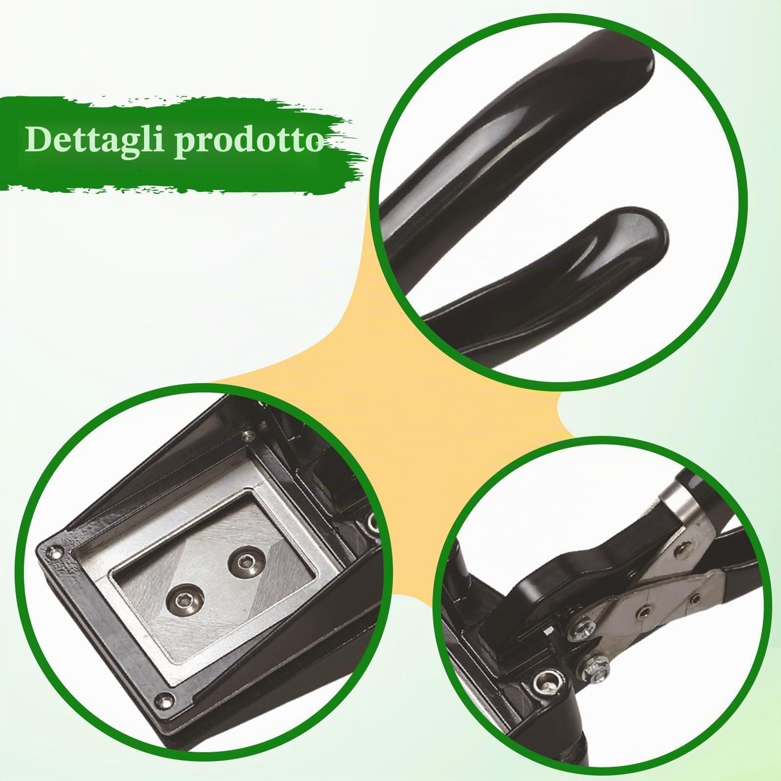 Taglierina per fototessere, fustellatrice per documenti d'identità, facile da usare, strumento di taglio della carta per studio fotografico di, 3.5 X 4.5 Cm
