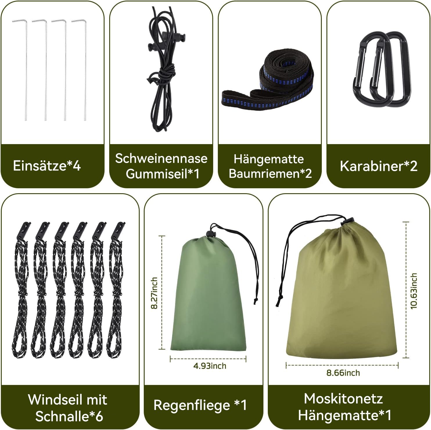 OTraki Hängematte Outdoor mit Tarp Moskitonetz, 290 x 140cm Ultraleicht Reise Camping Hammock Hängematten 200kg Last Kapazität für Wandern, Reisen, Garten, Terrasse | Leichte Tragbare Pop-Up Nylon Hängematte mit Gurten 200 kg Tragkraft für Reisen Outdoor