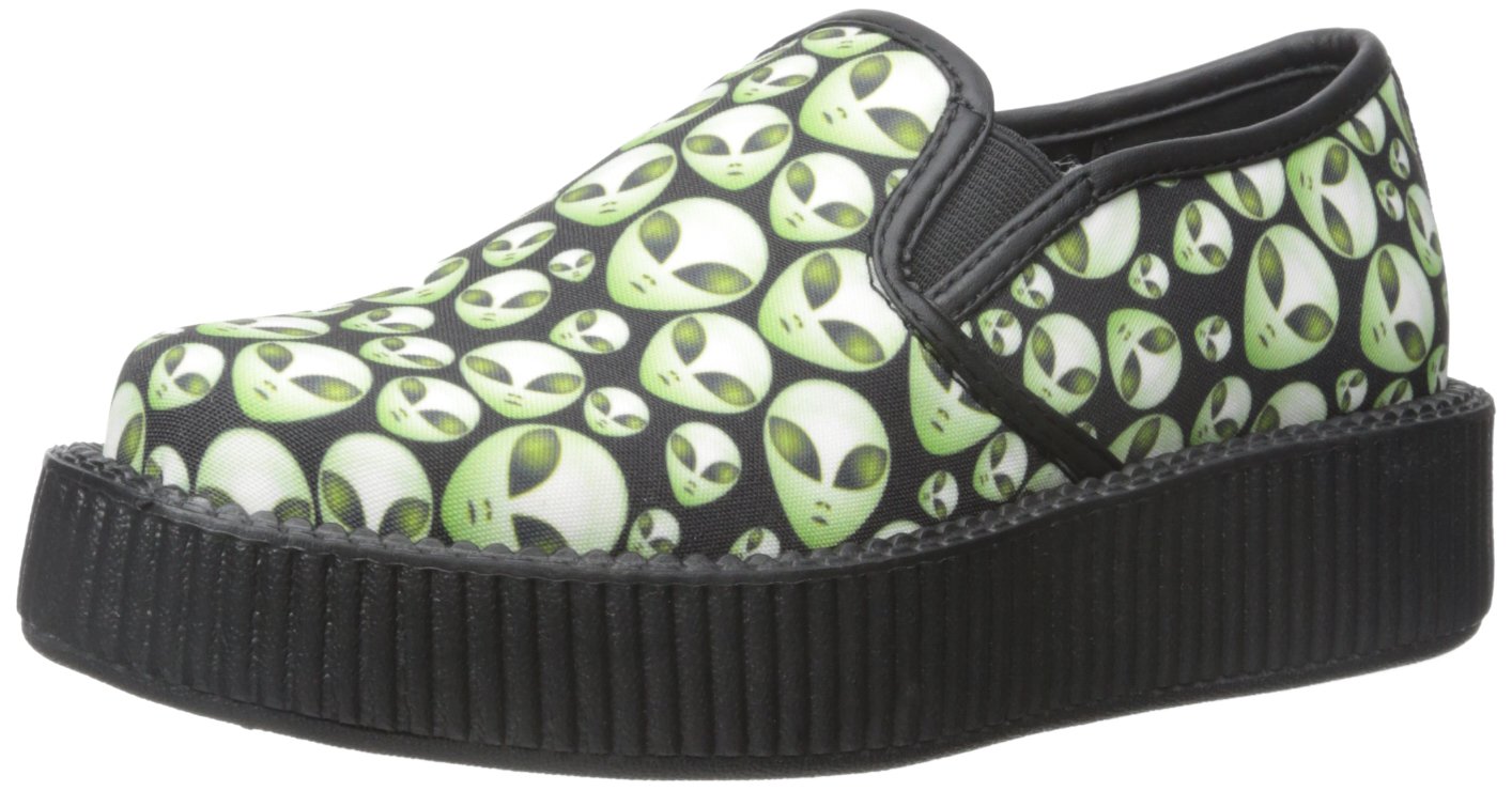 T.U.K.. Women's Alien Print Creeper Slip-on Loafer