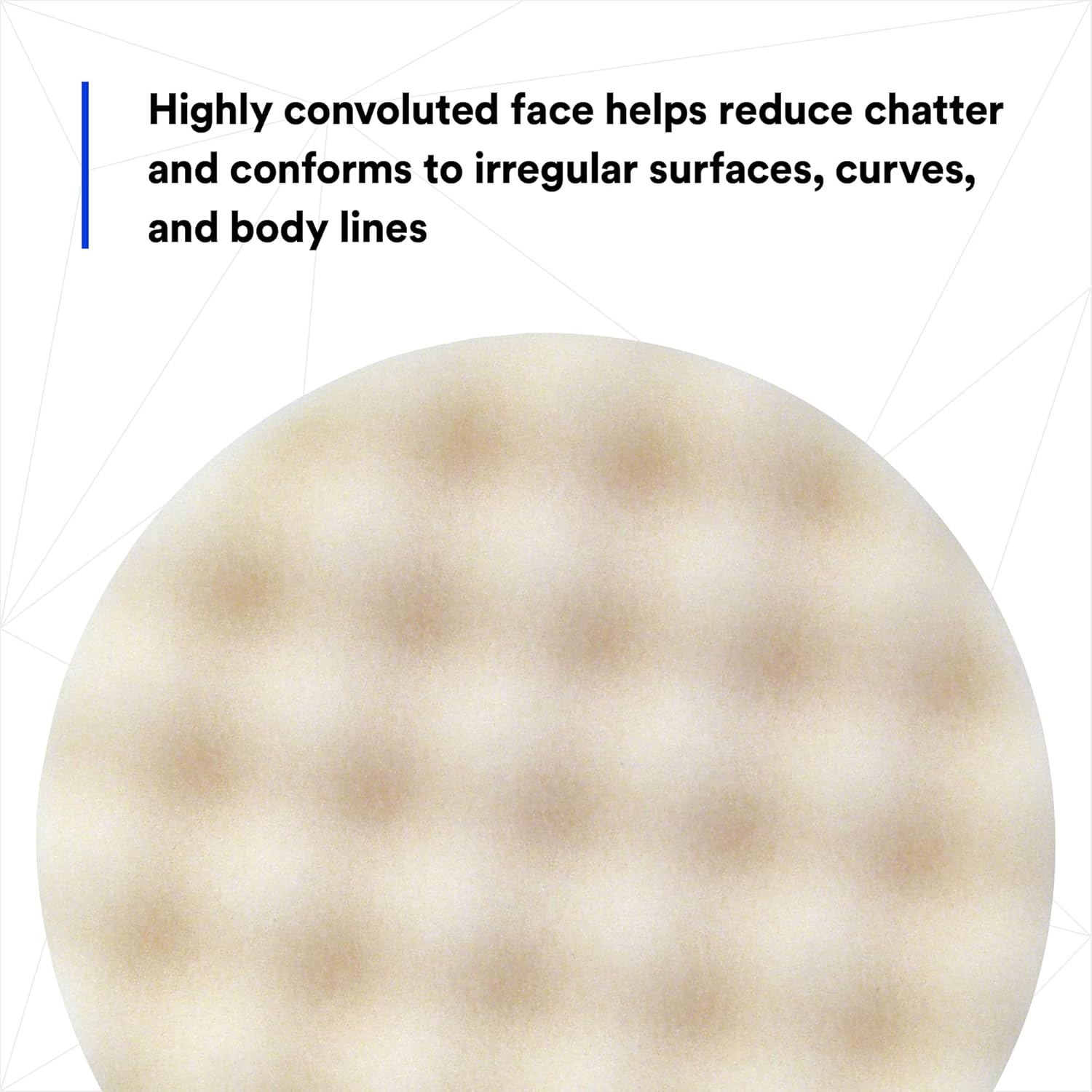 3M Foam Compounding Pad, 05723, Single Sided, Flat Back, Hook and Loop, 8 in (203.2 mm), 2 Pads/Bag - Image 6